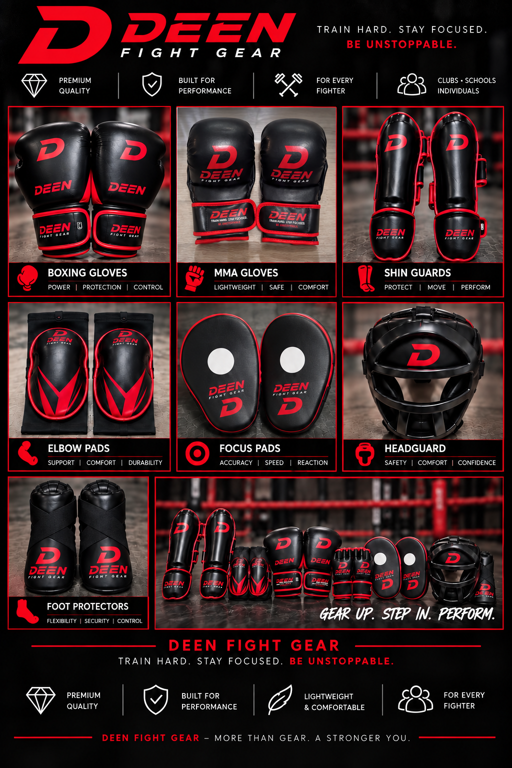 DEEN Fight Gear range